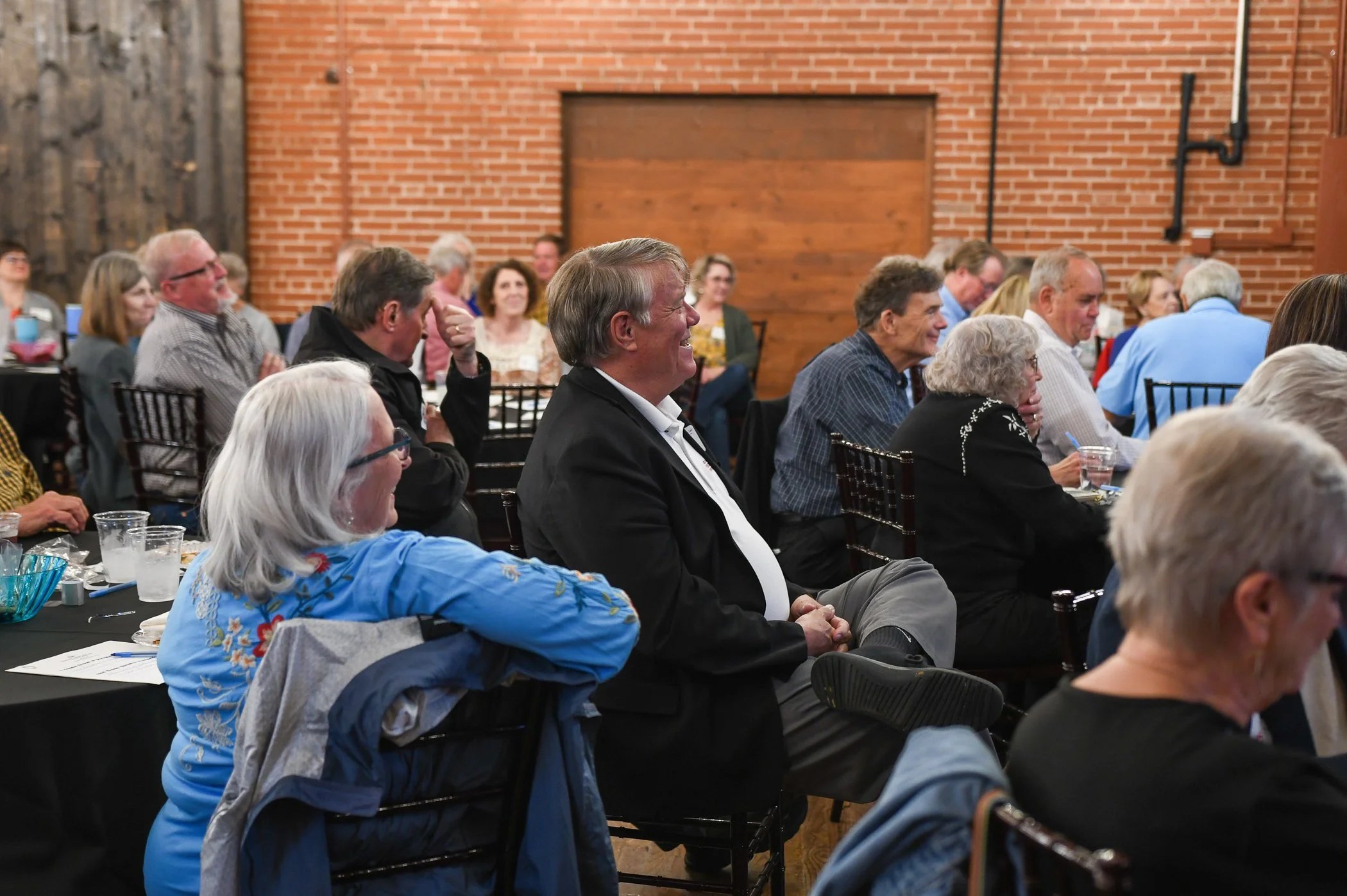 Client families together at a firm event