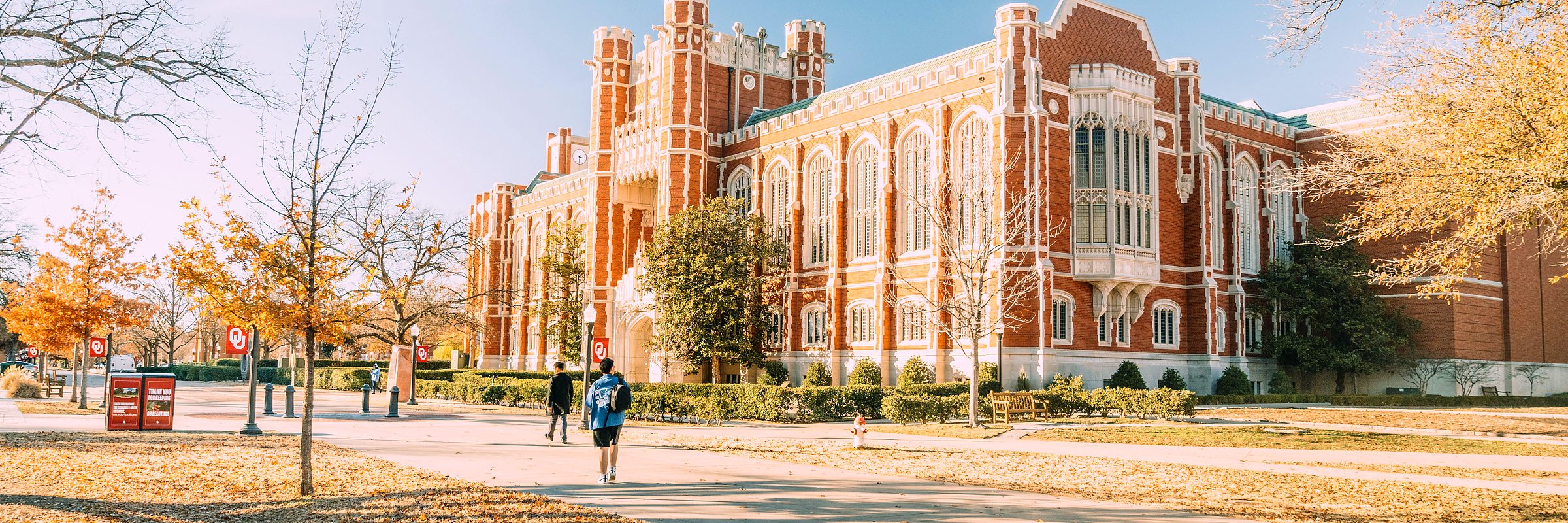 The University of Oklahoma in Norman on an autumn afternoon