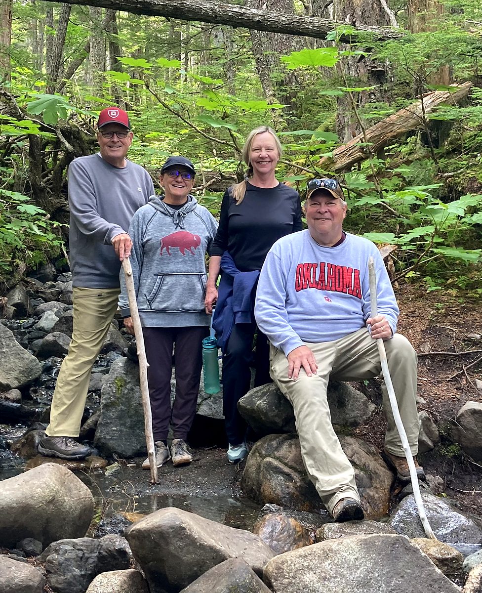 The family out at the creek, a photograph from Tamara Cain&rsquo;s own collection